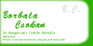 borbala csokan business card