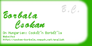 borbala csokan business card